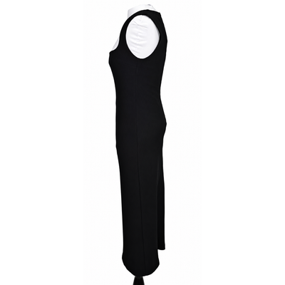 MESHKI Black Square Neck Midi Dress Size Large NWT 4