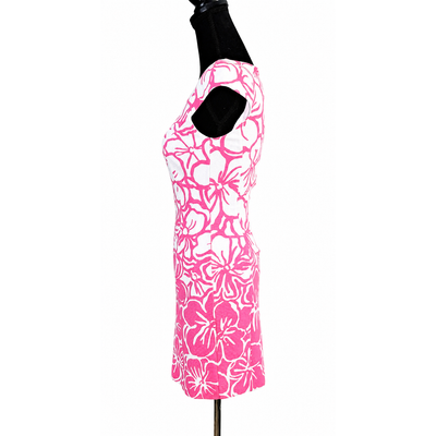 Lilly Pulitzer Desiree Dress XS Pink Strike A Posie Floral Sheath Cap Sleeve NWT. 3