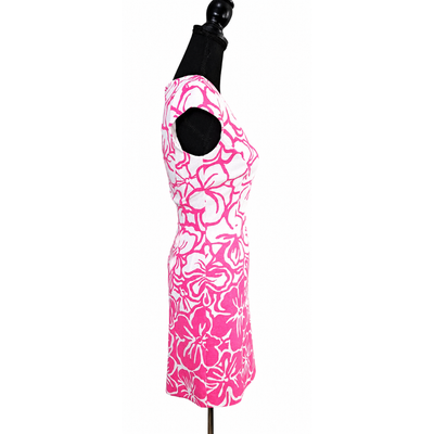 Lilly Pulitzer Desiree Dress XS Pink Strike A Posie Floral Sheath Cap Sleeve NWT. 9