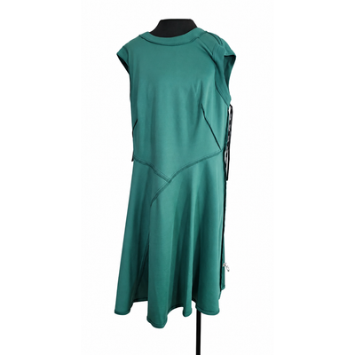 Calvin Klein Women’s Teal Fit & Flare Dress Size 16W Gold Back Zipper, NWT. 8