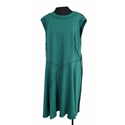 Calvin Klein Women’s Teal Fit & Flare Dress Size 22W Gold Back Zipper NWT 2