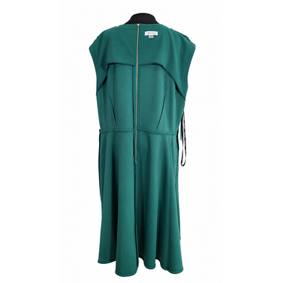 Calvin Klein Women’s Teal Fit & Flare Dress Size 22W Gold Back Zipper NWT 8