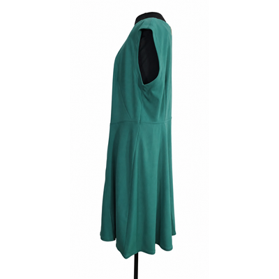 Calvin Klein Women’s Teal Fit & Flare Dress Size 16W Gold Back Zipper, NWT. 9