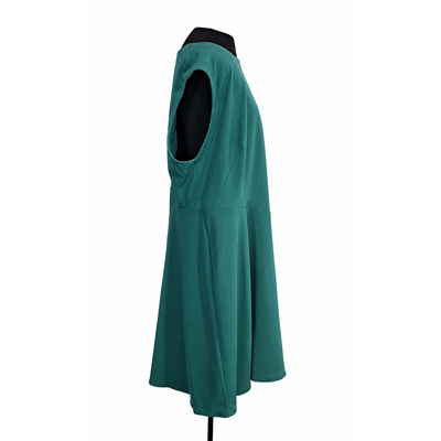Calvin Klein Women’s Teal Fit & Flare Dress Size 22W Gold Back Zipper NWT 9