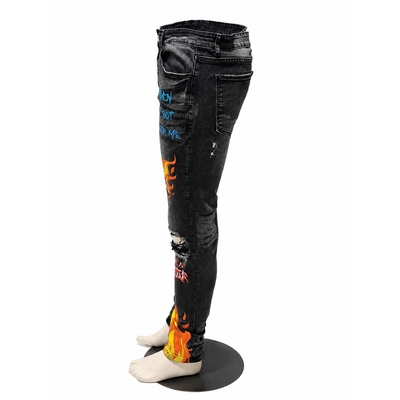 GFTD LA BLACK LANDON JEANS, SIZE 38. 13