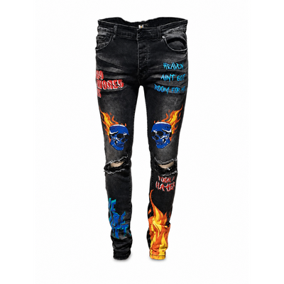 GFTD LA BLACK LANDON JEANS, SIZE 38. 2
