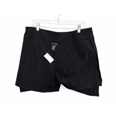 Attyre New York Black Pull-On Skort Women's Size 14 NWT Stretch Mini Skirt Shorts. 5