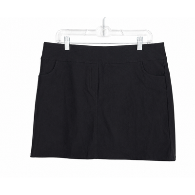 Attyre New York Black Pull-On Skort Women's Size 14 NWT Stretch Mini Skirt Shorts. 9