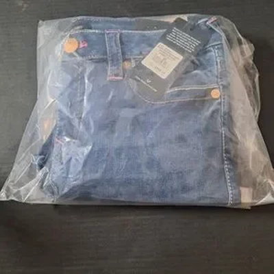 True Religion Jennie Curvie Mid Rise Skinny Jeans Women's Size 30 NWT Distressed 14