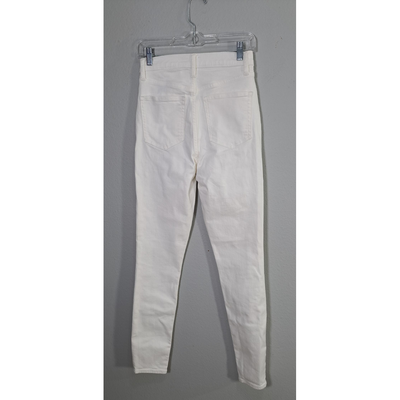 GAP True Skinny Sky High White Jeans Women's Size 27/4 . 12