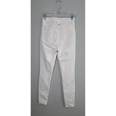GAP True Skinny Sky High White Jeans Women's Size 27/4 . 4