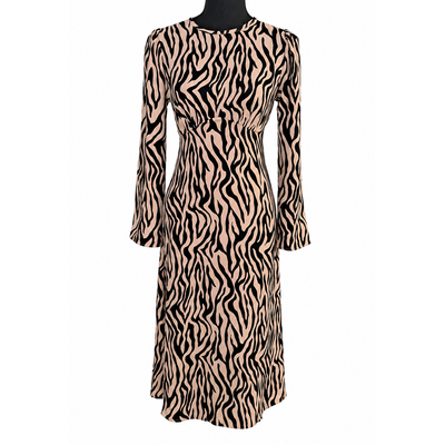 Nordstrom Rack Women's Zebra Print Long Sleeve Knee Length Dress XXS NWT 11